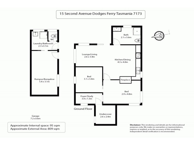 15 Second Avenue, Dodges Ferry TAS 7173 Floorplan