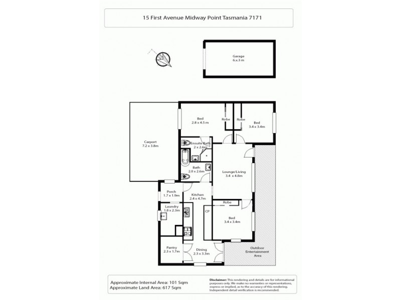 15 First Avenue, Midway Point TAS 7171 Floorplan