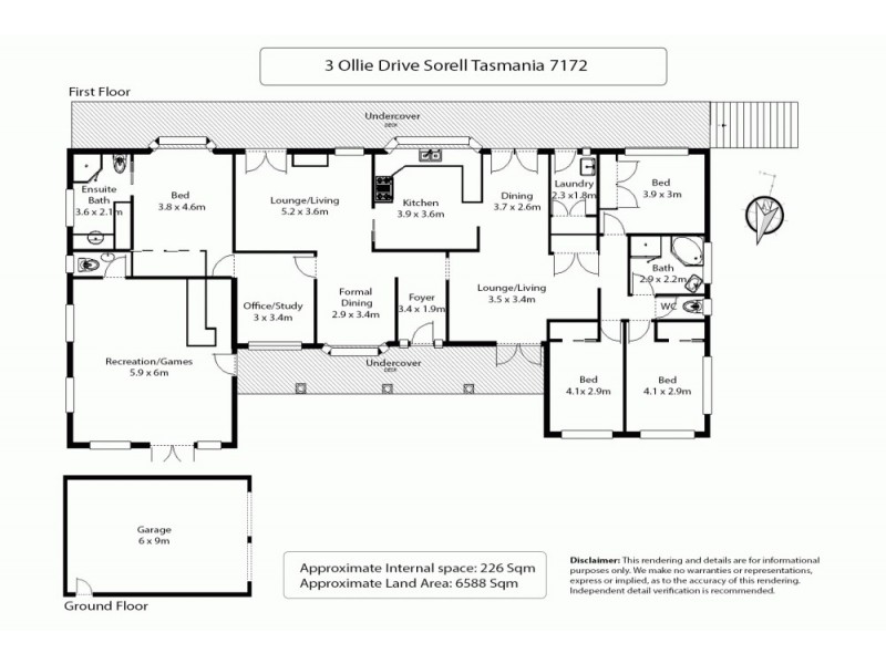 3 Ollie Drive, Sorell TAS 7172 Floorplan