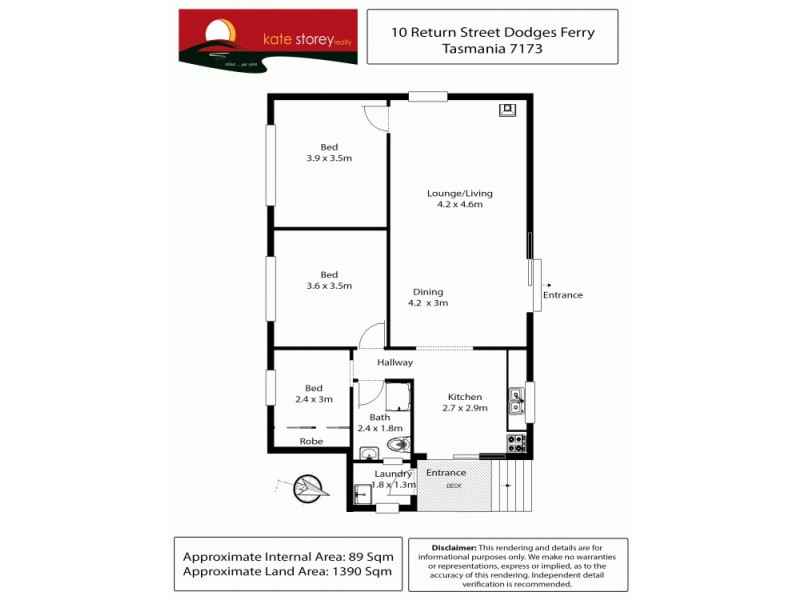 10 Return Street, Dodges Ferry TAS 7173 Floorplan
