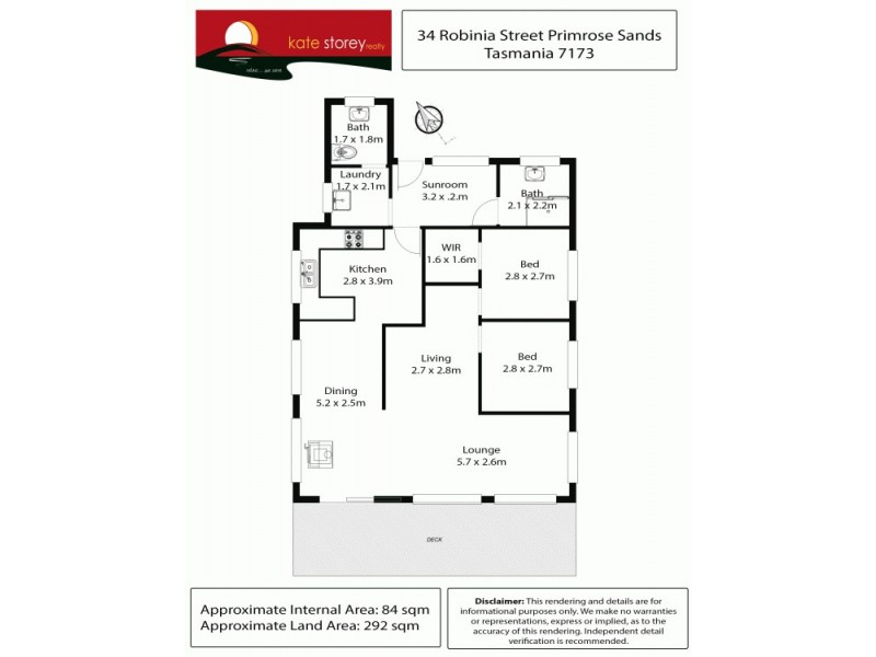 34-36 Robinia Street, Primrose Sands TAS 7173 Floorplan