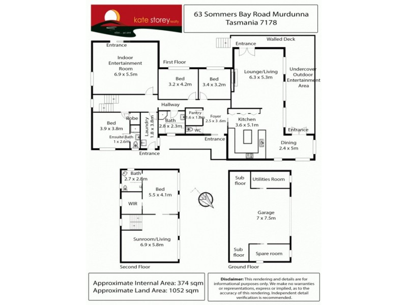 63 Sommers Bay Road, Murdunna TAS 7178 Floorplan