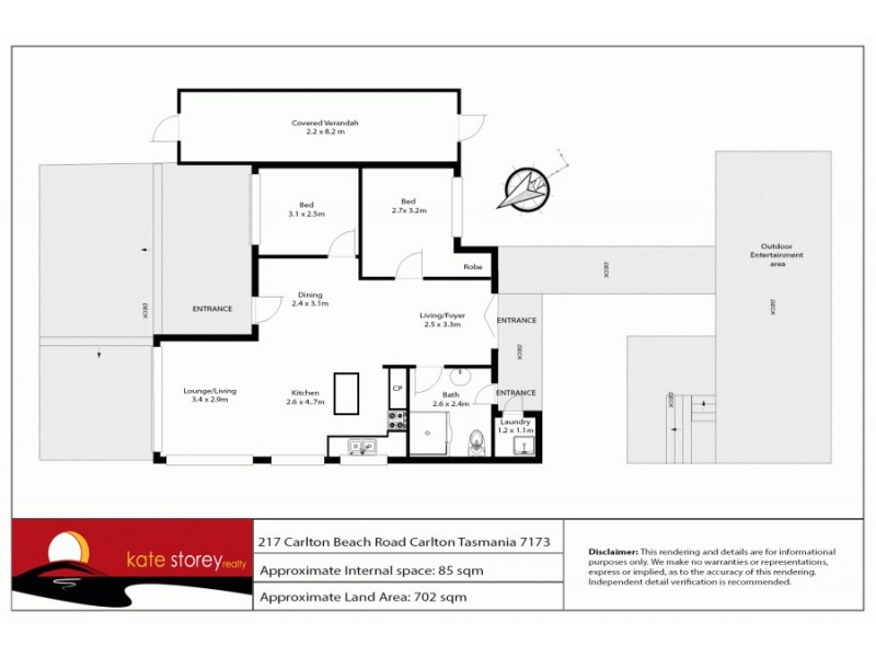 1/217 Carlton Beach Road, Carlton TAS 7173 Floorplan