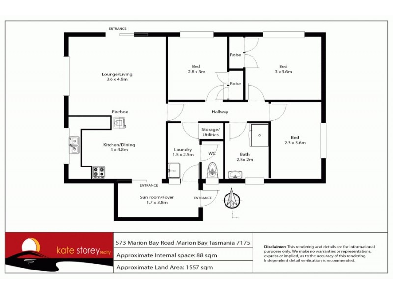 573 Marion Bay Road, Marion Bay TAS 7175 Floorplan