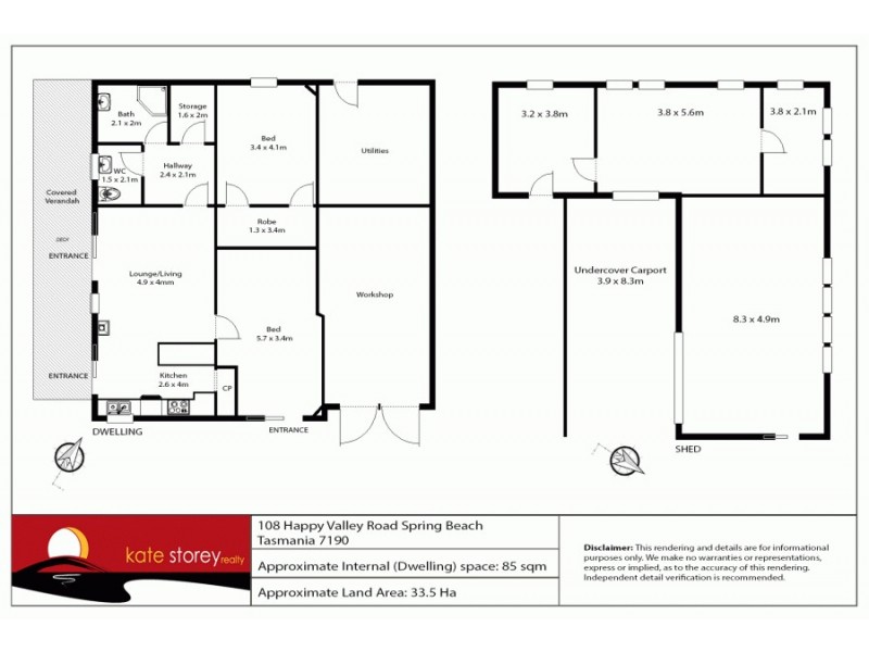 108 Happy Valley Road, Spring Beach TAS 7190 Floorplan