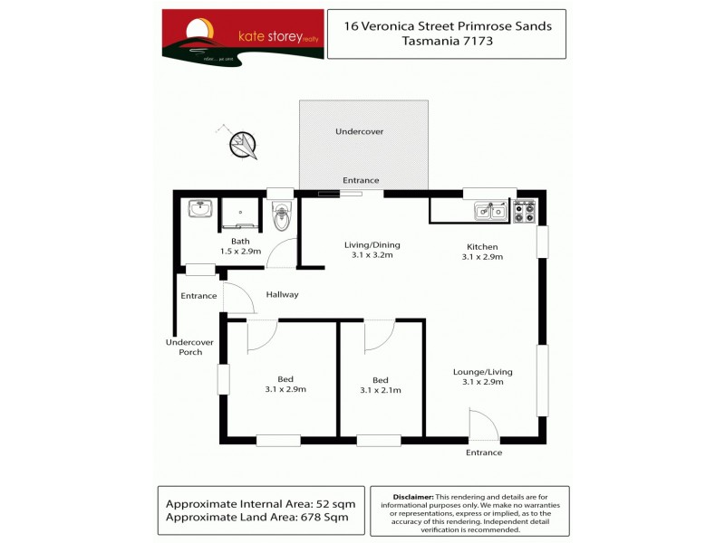 16 Veronica Street, Primrose Sands TAS 7173 Floorplan
