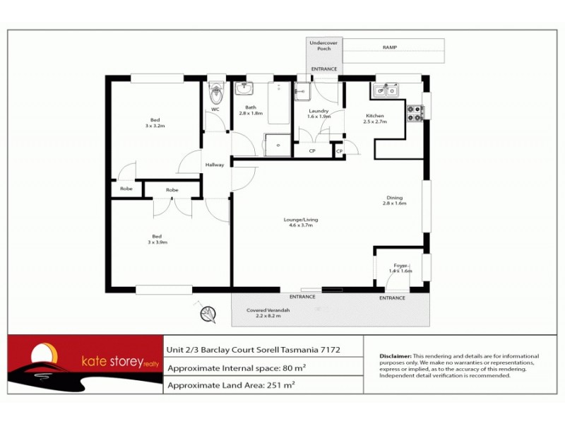 2/3 Barclay Court, Sorell TAS 7172 Floorplan