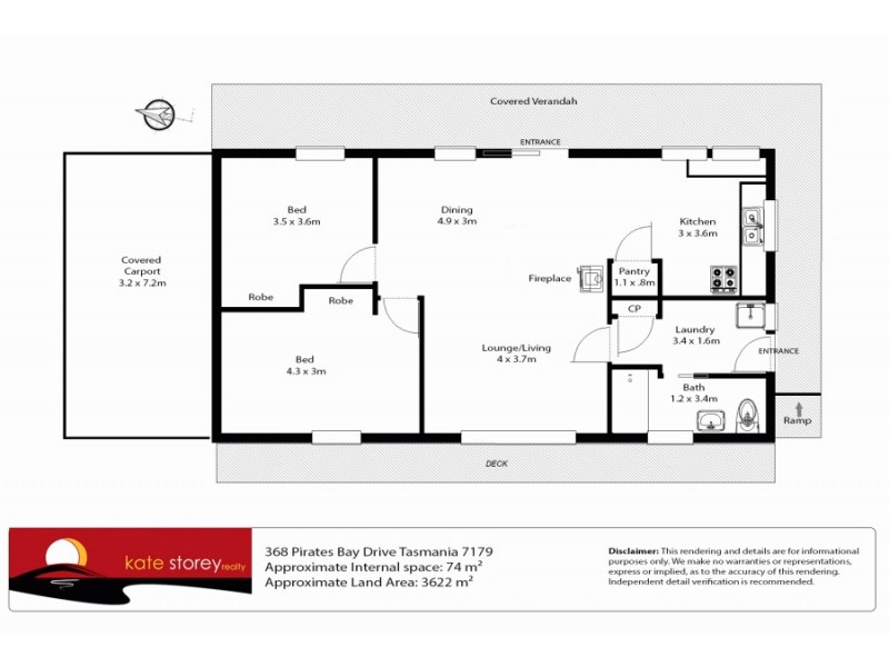 368 Pirates Bay Drive, Eaglehawk Neck TAS 7179 Floorplan