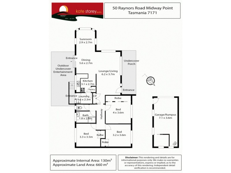 50 Raynors Road, Midway Point TAS 7171 Floorplan