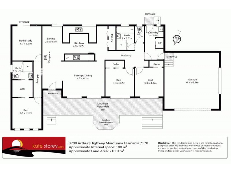 3790 Arthur Highway, Murdunna TAS 7178 Floorplan
