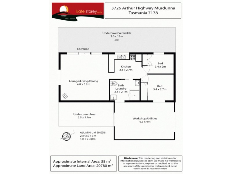 3726 Arthur Highway, Murdunna TAS 7178 Floorplan