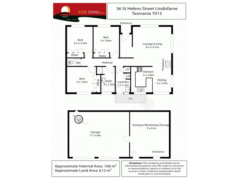 36 St Helens Street, Lindisfarne TAS 7015 Floorplan