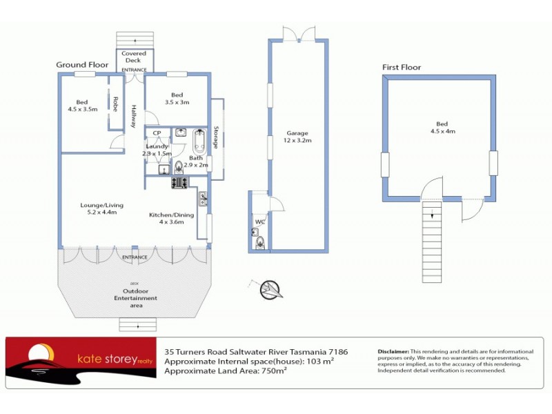 35 Turners Road, Saltwater River TAS 7186 Floorplan