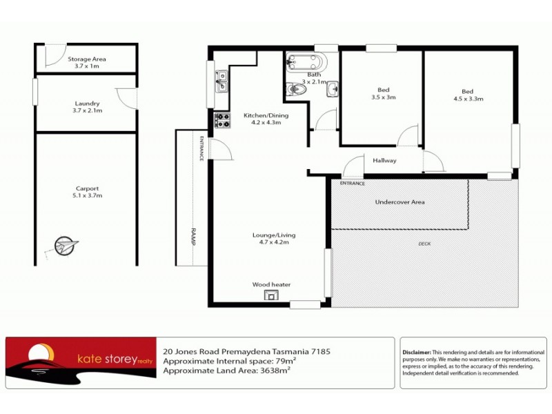 20 Jones Road, Premaydena TAS 7185 Floorplan