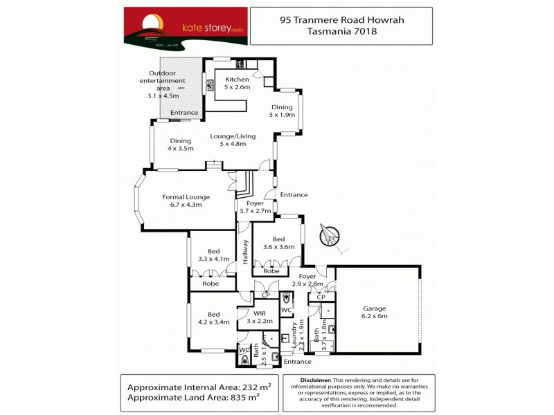 95 Tranmere Road, Howrah TAS 7018 Floorplan