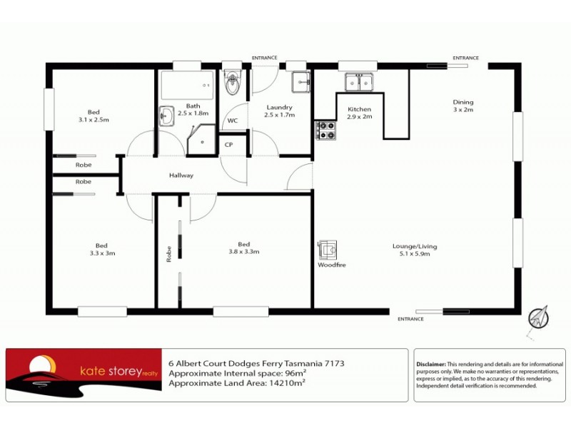 6 Albert Court, Dodges Ferry TAS 7173 Floorplan