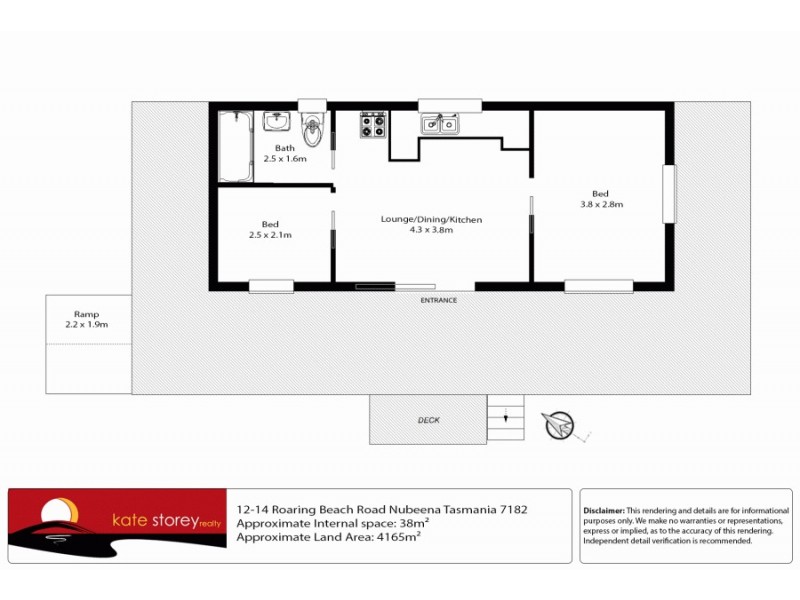 12-14 Roaring Beach Road, Nubeena TAS 7184 Floorplan