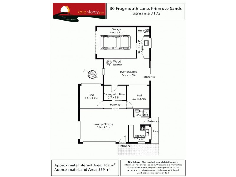 30 Frogmouth Lane, Primrose Sands TAS 7173 Floorplan