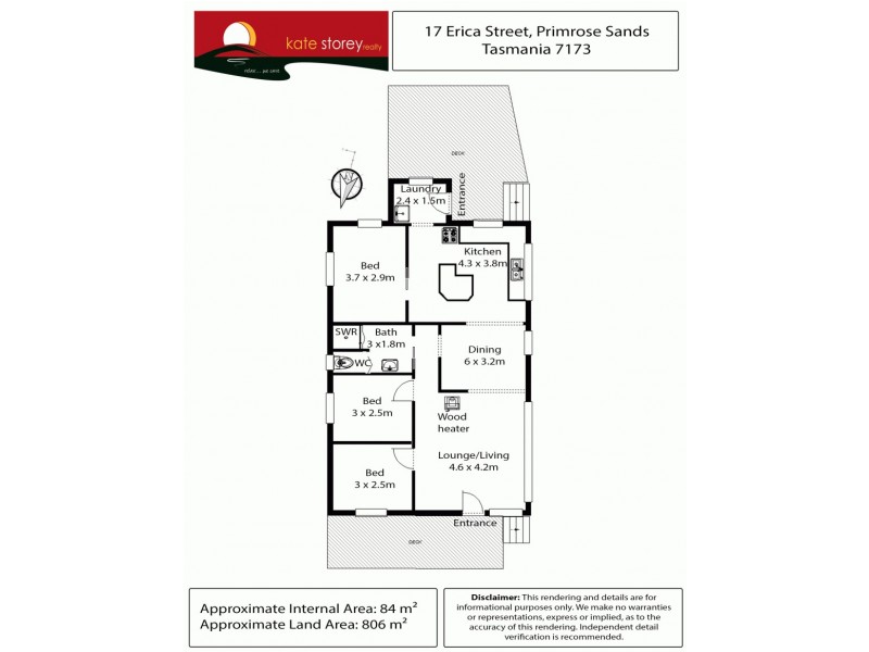 17 Erica Road, Primrose Sands TAS 7173 Floorplan