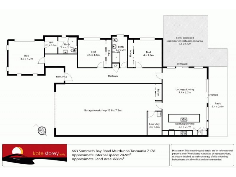 663 Sommers Bay Road, Murdunna TAS 7178 Floorplan