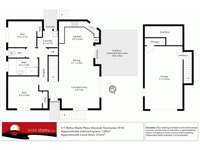 Unit 1/7 Betsy Mack Place, Howrah TAS 7018 Floorplan