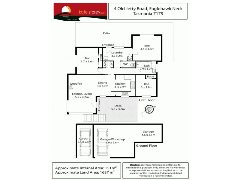 4 Old Jetty Road, Eaglehawk Neck TAS 7179 Floorplan