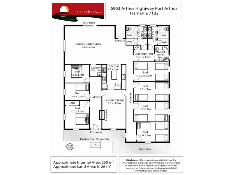 6963 Arthur Highway, Port Arthur TAS 7182 Floorplan