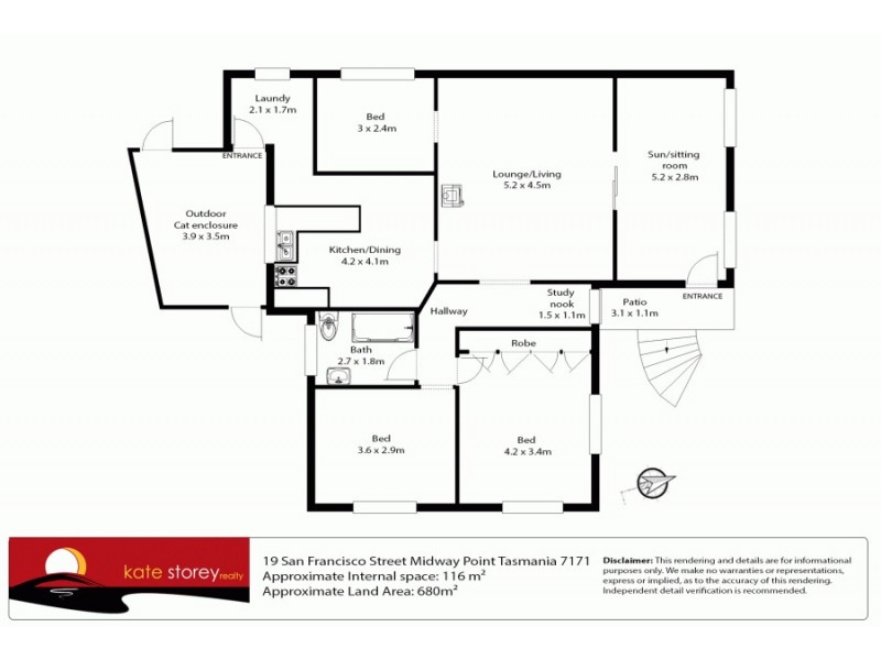 19 San Francisco Street, Midway Point TAS 7171 Floorplan