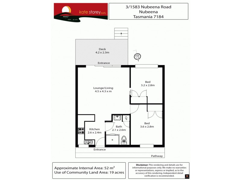 U3 1583 Nubeena Road, Nubeena TAS 7184 Floorplan