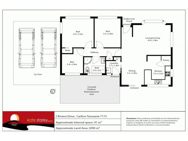 2 Riviera Drive, Carlton TAS 7173 Floorplan