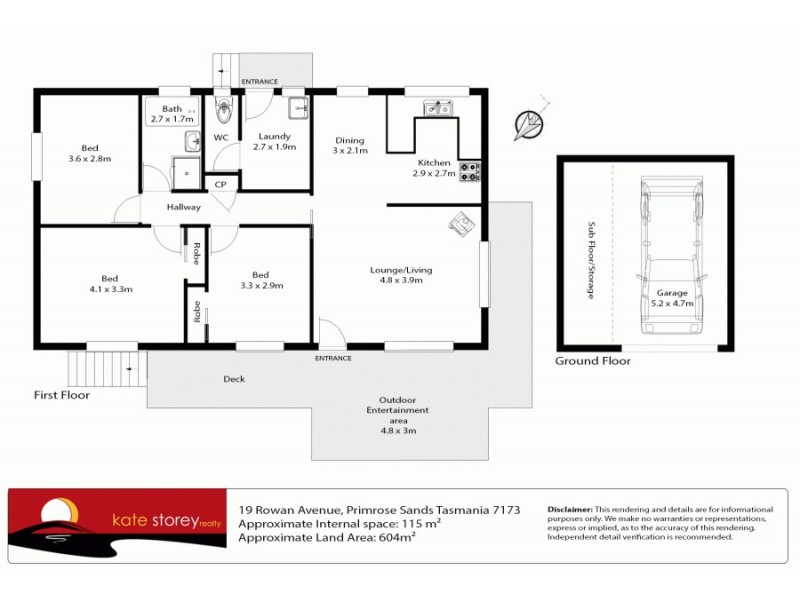 19 Rowan Avenue, Primrose Sands TAS 7173 Floorplan
