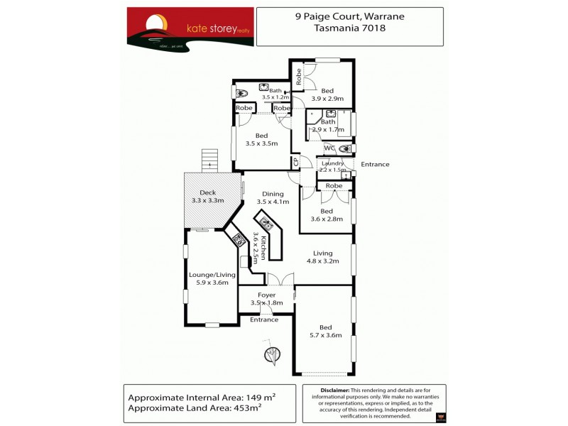 9 Paige Court, Warrane TAS 7018 Floorplan