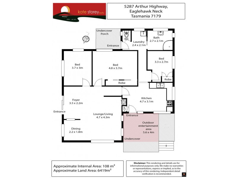 5287 Arthur Highway, Eaglehawk Neck TAS 7179 Floorplan