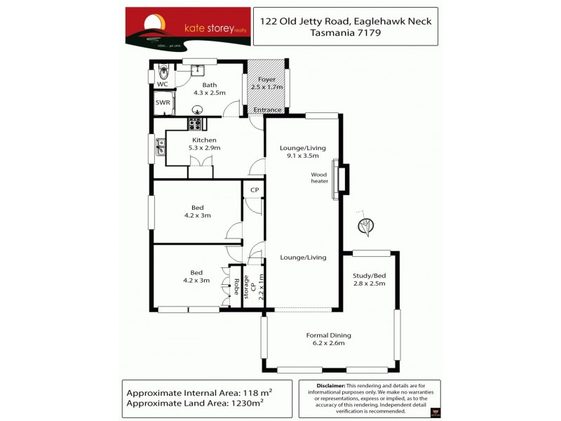 122 Old Jetty Road, Eaglehawk Neck TAS 7179 Floorplan