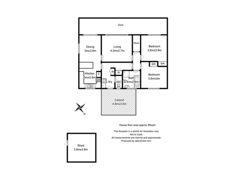 11 Clark Street, Dunalley TAS 7177 Floorplan
