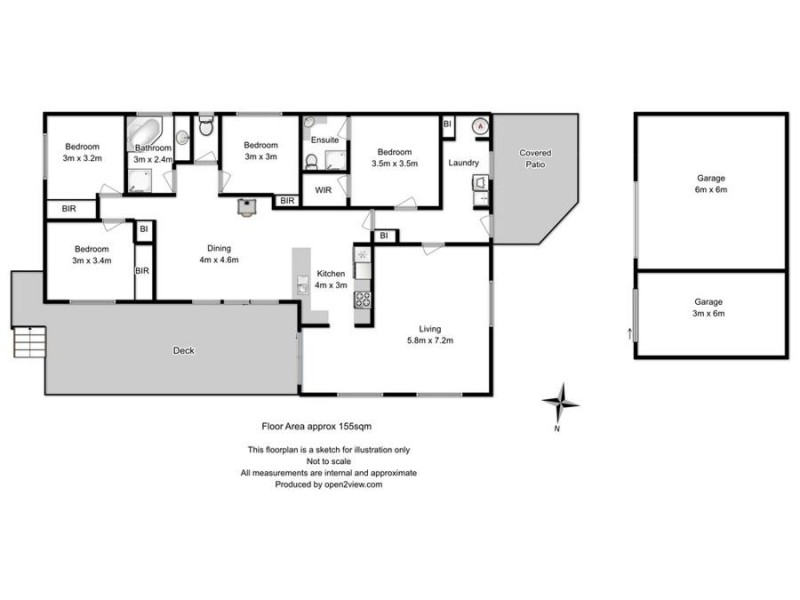 59 Free Street, White Beach TAS 7184 Floorplan