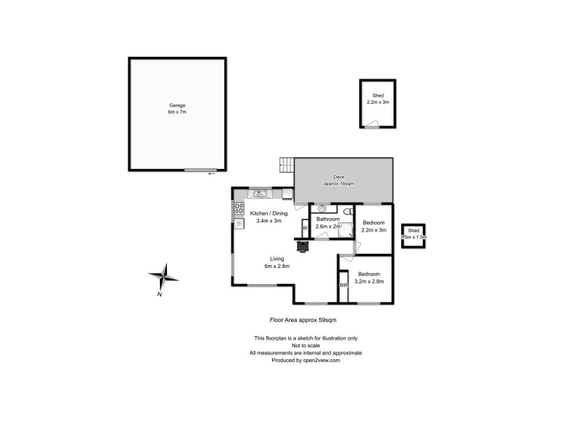 6 Cliffords Road, Saltwater River TAS 7186 Floorplan
