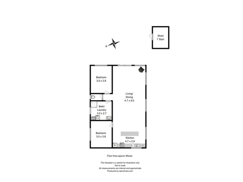 7 Peace Street, Nubeena TAS 7184 Floorplan