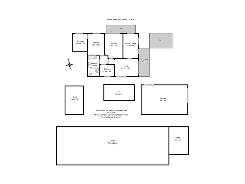 100 Jones Road, Premaydena TAS 7185 Floorplan