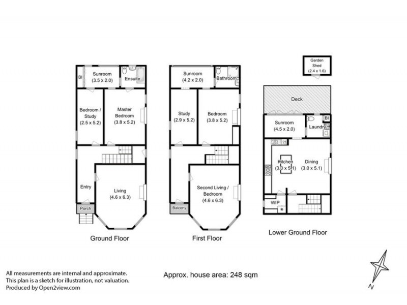 10 Swan Street, North Hobart TAS 7000 Floorplan