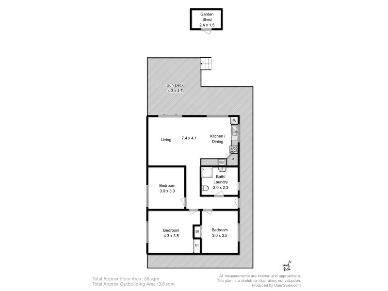 44 Skeggs Avenue, White Beach TAS 7184 Floorplan