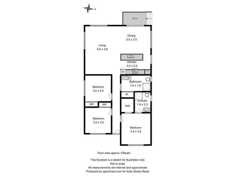 1 Bedstone Road, Oakdowns TAS 7019 Floorplan