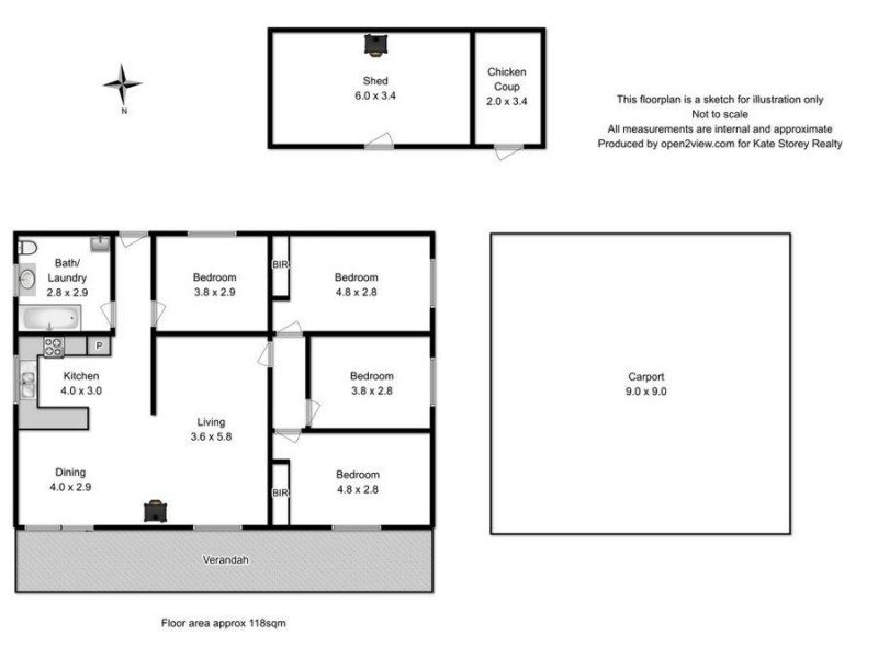312 Heatherbell Road, Forcett TAS 7173 Floorplan