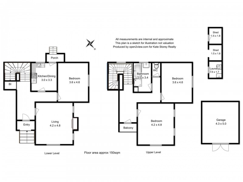 302A Park Street, New Town TAS 7008 Floorplan