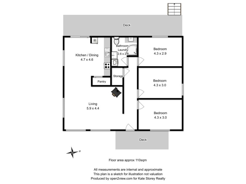 1 Amy Street, Taranna TAS 7180 Floorplan