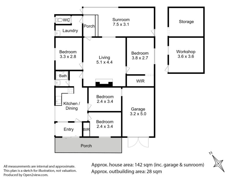 222 Carlton Beach Road, Dodges Ferry TAS 7173 Floorplan