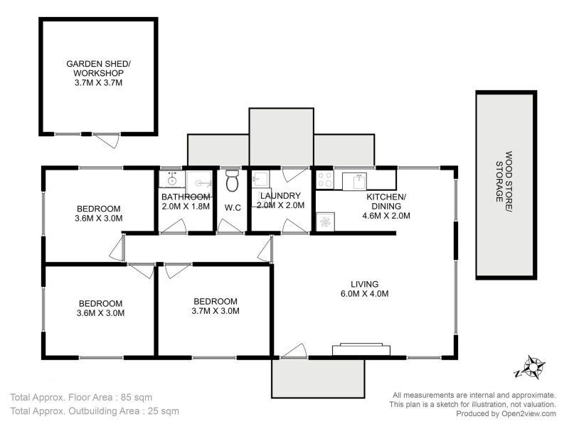 27 Peace Street, Nubeena TAS 7184 Floorplan