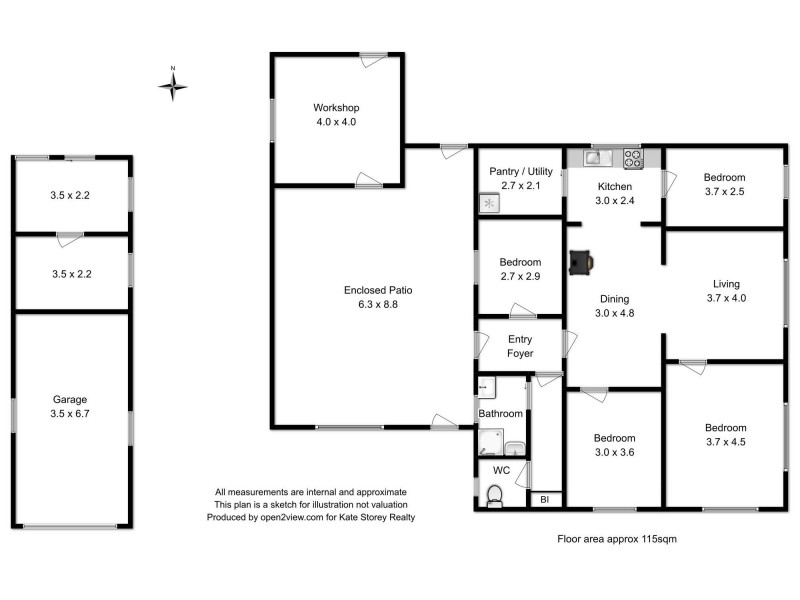 8 Kormos Drive, Nubeena TAS 7184 Floorplan