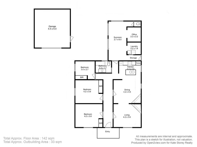 1 Burrows Avenue, Moonah TAS 7009 Floorplan