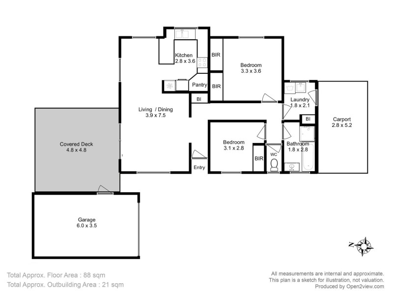 43 First Avenue, Midway Point TAS 7171 Floorplan